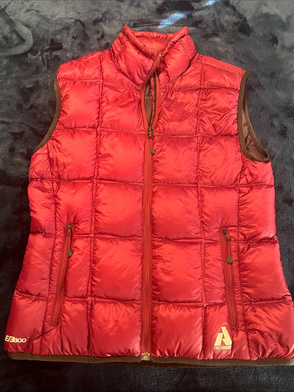 Eddie Bauer Red Quilted Puffer Vest